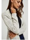 Moodo Bež kardigan do polovice stegna Moodo