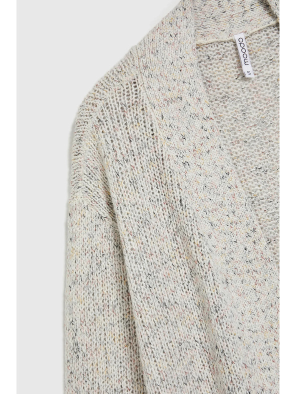 Moodo Bež kardigan do polovice stegna Moodo