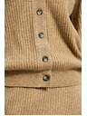Moodo Bež kardigan na gumbe z napihnjenim rokavi Moodo