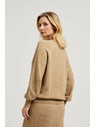 Moodo Bež kardigan na gumbe z napihnjenim rokavi Moodo