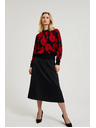 Moodo Črn pulover s tiskom Moodo