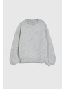 Moodo Pulover okrašen z biseri siv Moodo