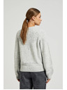 Moodo Siv pulover z okrašen z bleščečo nitjo Moodo