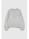 Moodo Siv pulover z okrašen z bleščečo nitjo Moodo