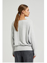 Moodo Siv gladek pulover z dolgimi rokavi Moodo