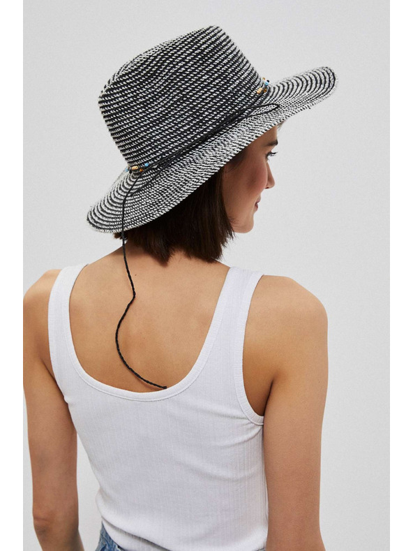 Moodo Slamnati klobuk z okrasnim trakom Moodo