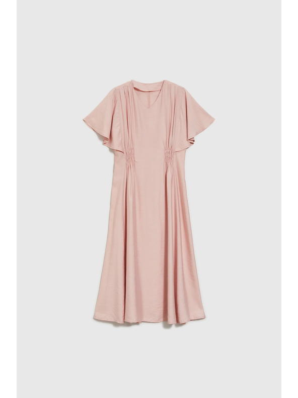 Moodo Rožnate midi obleke Moodo