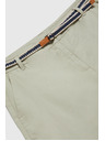Moodo Bombažne kratke hlače z pasom olivno zelene Moodo