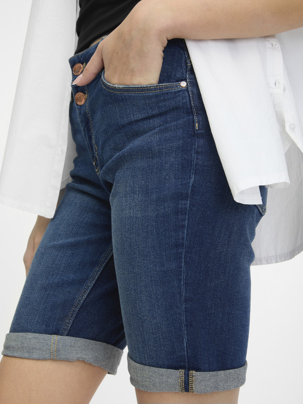 Orsay Temno modre ženske kratke hlače iz džinsa ORSAY