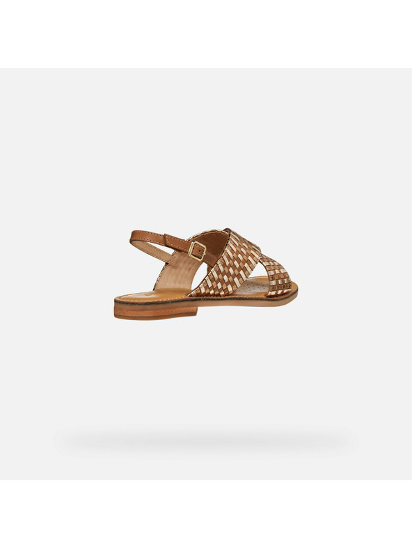 Geox Rjavi ženski natikači Geox Maddalusiac