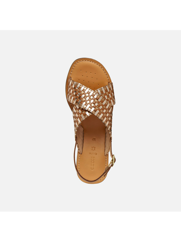 Geox Rjavi ženski natikači Geox Maddalusiac