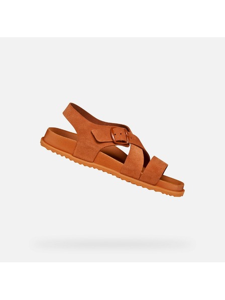 Geox Oranžne ženske natikači Geox Sandybett