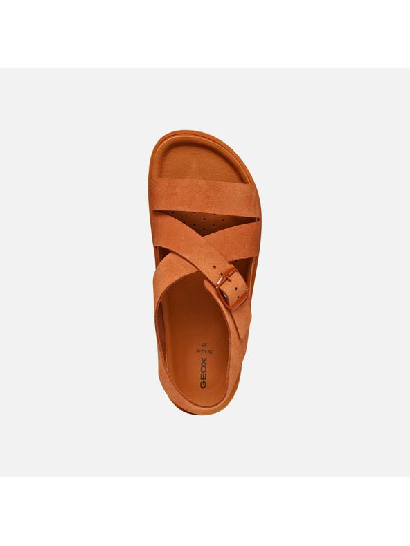 Geox Oranžne ženske natikači Geox Sandybett