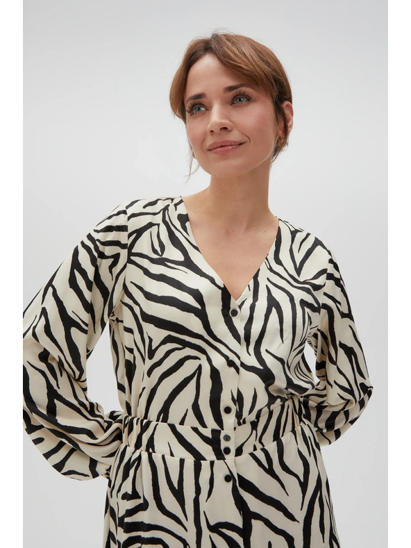 Moodo Ženska vzorčasta obleka Moodo