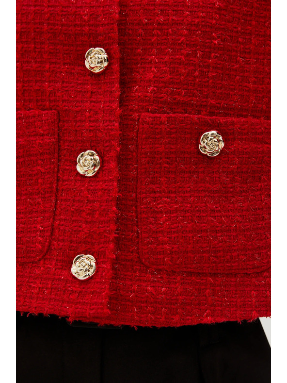 Moodo Moodo Rdeča jakna z gumbi Moodo