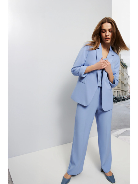 Moodo Modre ženske hlače Moodo