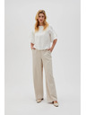 Moodo Moodo Beige Ženske hlače