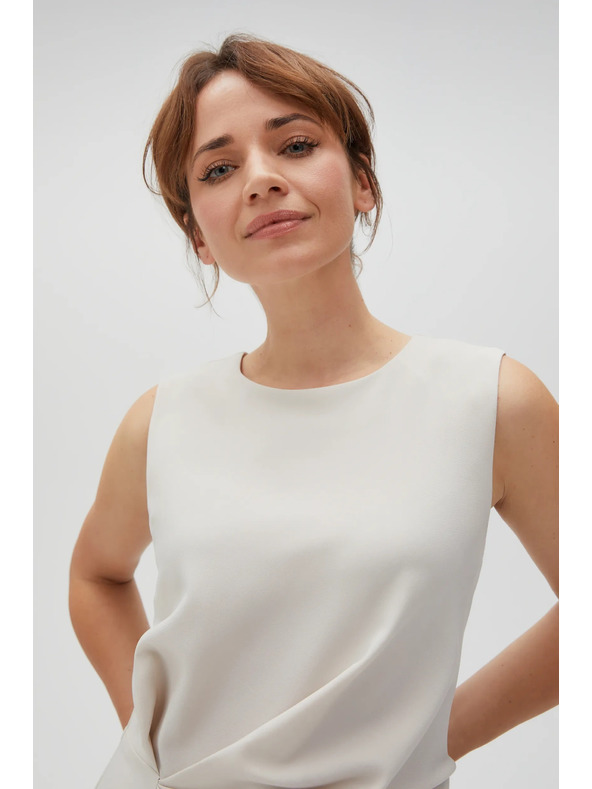 Moodo Ženska bež obleka MOODO