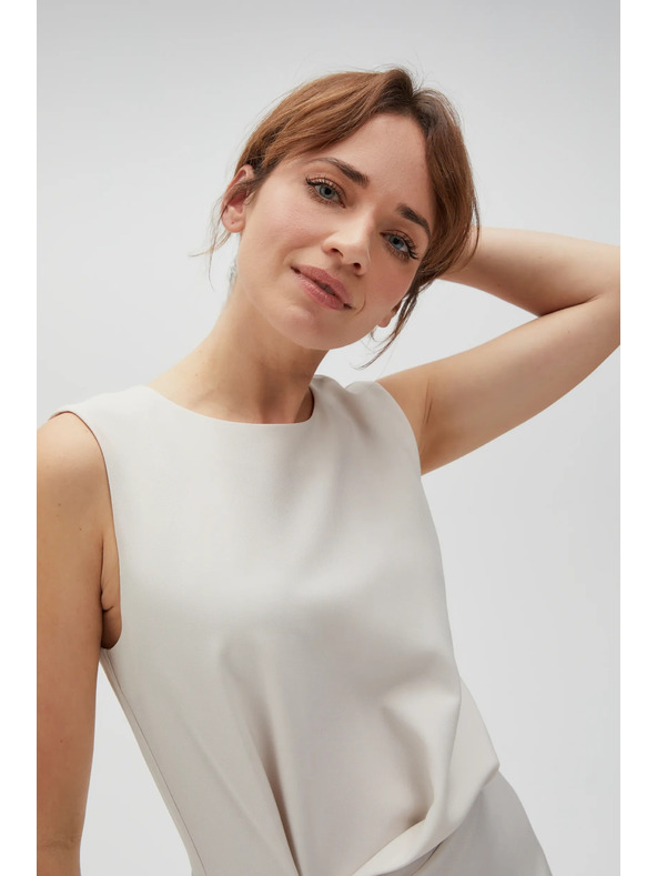 Moodo Ženska bež obleka MOODO