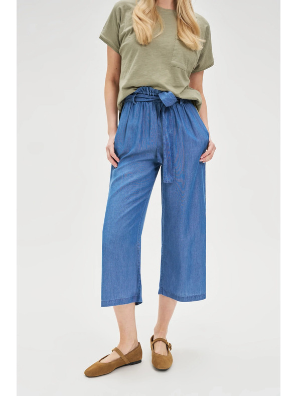 Moodo Modre ženske ohlapne hlače Moodo