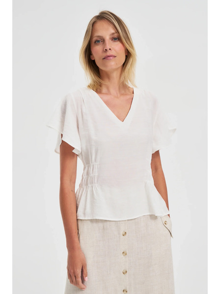 Moodo Bela ženska srajca Moodo