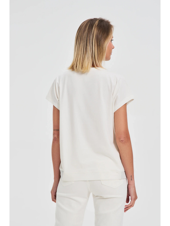 Moodo Bela ženska majica Moodo