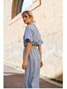 Moodo Modra ženska srajčna obleka Moodo