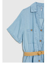 Moodo Modra ženska srajčna obleka Moodo