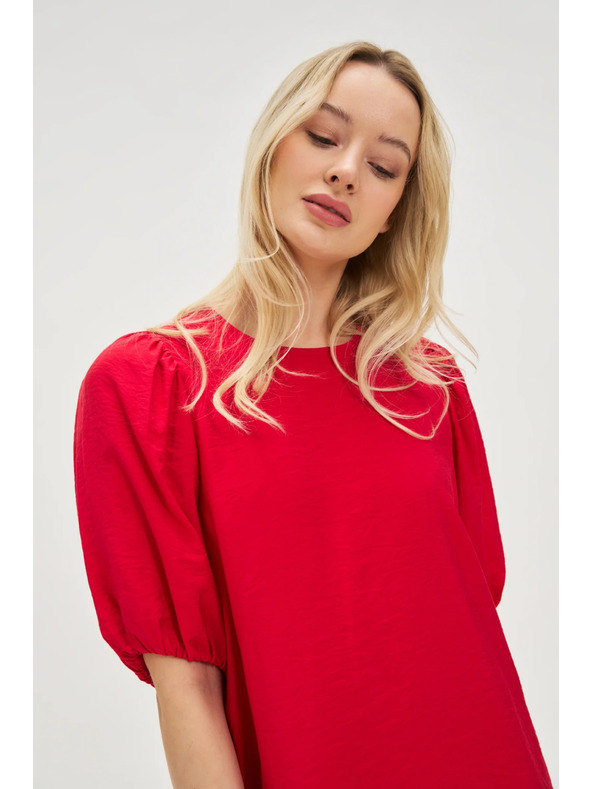 Moodo Rdeče ženske obleke Moodo