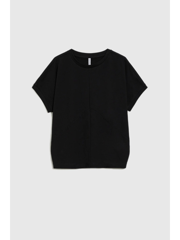 Moodo Črna ženska dolga srajca Moodo