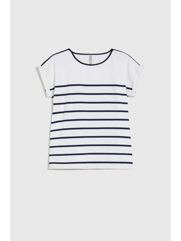 Moodo Temno modra ženska majica Moodo