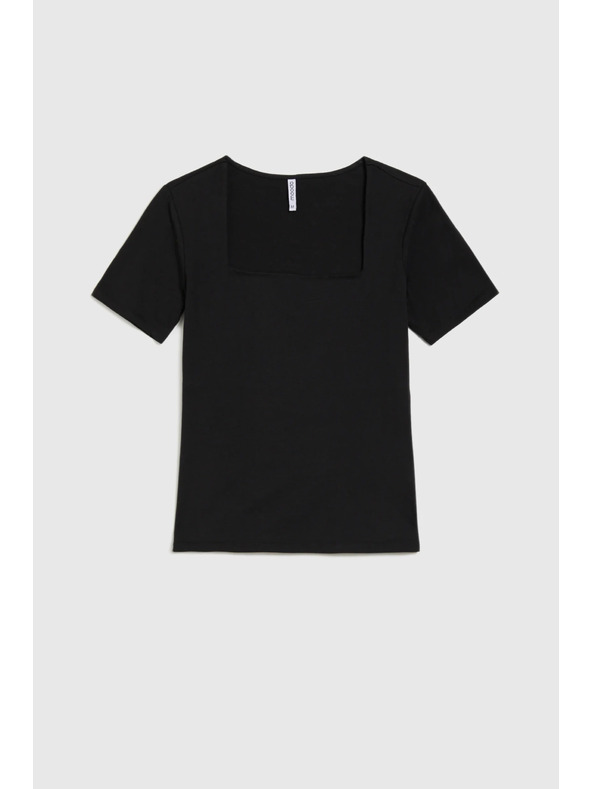 Moodo Črna ženska dolga srajca Moodo