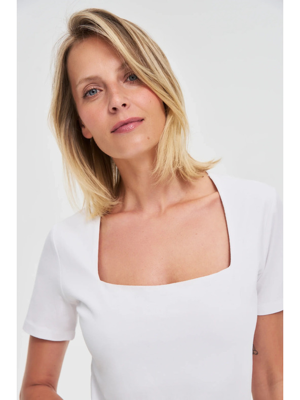 Moodo Bela ženska majica Moodo