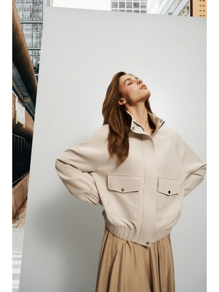 Moodo Svetlo bežna ženska jakna