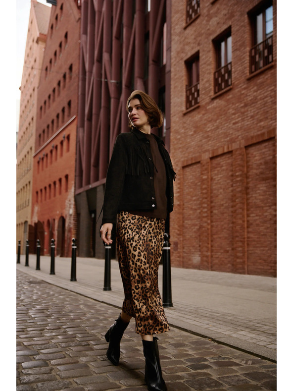 Moodo Ženska leopardjasta krila Moodo – rjava