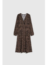 Moodo Rjave vzorčaste obleke Moodo