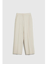 Moodo Bež hlače s skladami Moodo