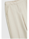 Moodo Bež hlače s skladami Moodo