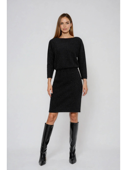 Moodo Črne obleke okrašene z bleščečo nitjo Moodo