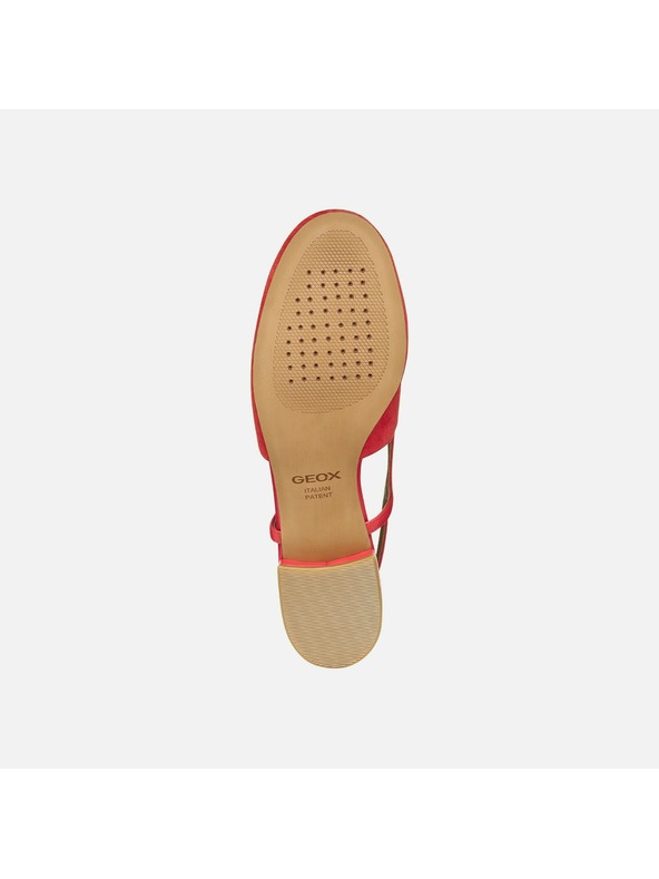 Geox Rdeče ženske baletke Geox Virnilisa B