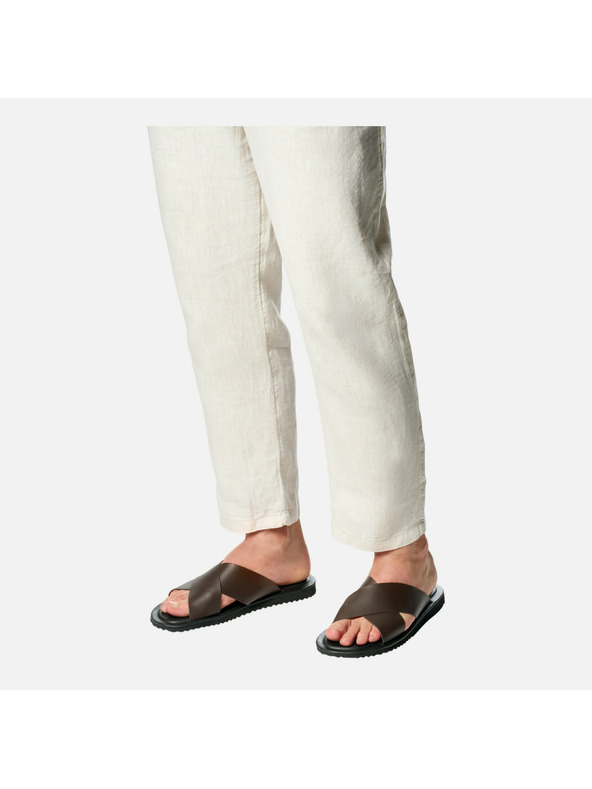 Geox Čierne pánske papuče Geox Erice