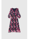 Moodo Temno modre cvetlične obleke Moodo