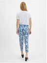 Orsay Belo-modre ženske vzorčaste hlače ORSAY