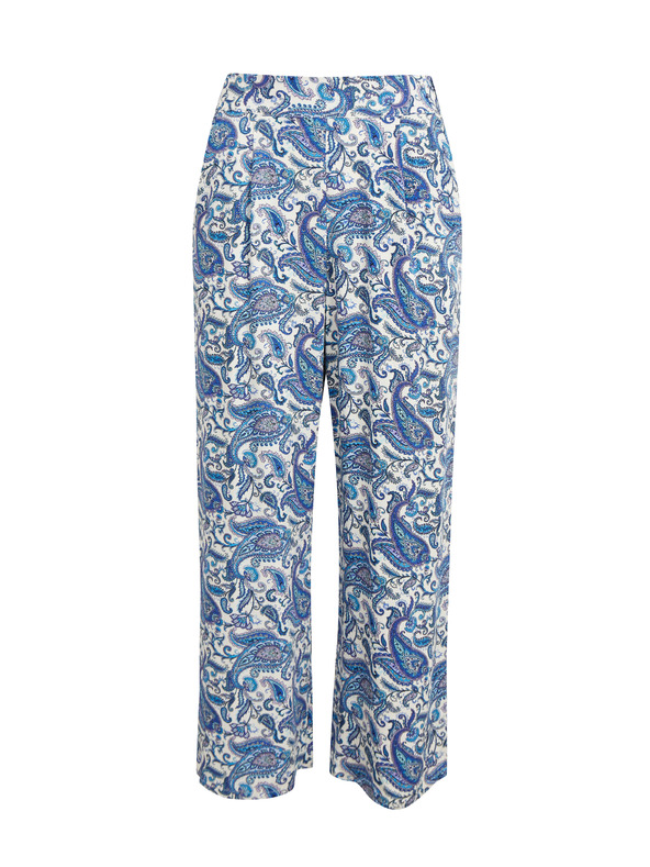 Orsay Modro žensko vzorčasto hlačno krilo ORSAY
