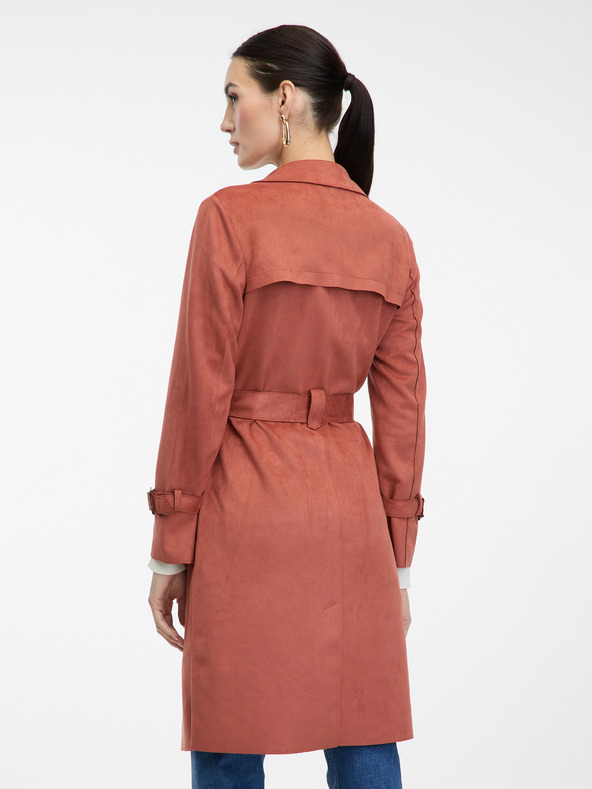 Orsay Opečnat ženski trenčkot iz semiša ORSAY