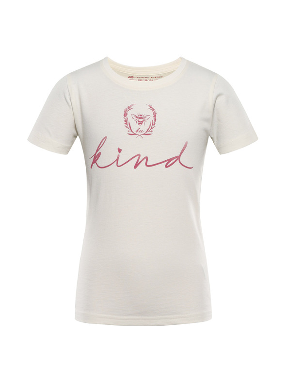 ALPINE PRO Otroška majica iz organskega bombaža ALPINE PRO ECOMO 2 creme varianta pa