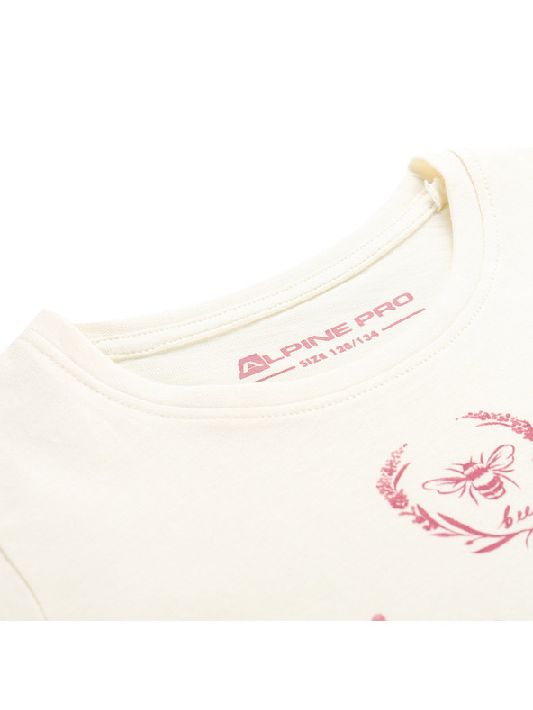 ALPINE PRO Otroška majica iz organskega bombaža ALPINE PRO ECOMO 2 creme varianta pa