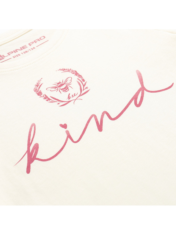 ALPINE PRO Otroška majica iz organskega bombaža ALPINE PRO ECOMO 2 creme varianta pa