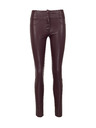 Orsay Vinsko rdeče ženske hlače iz umetnega usnja ORSAY