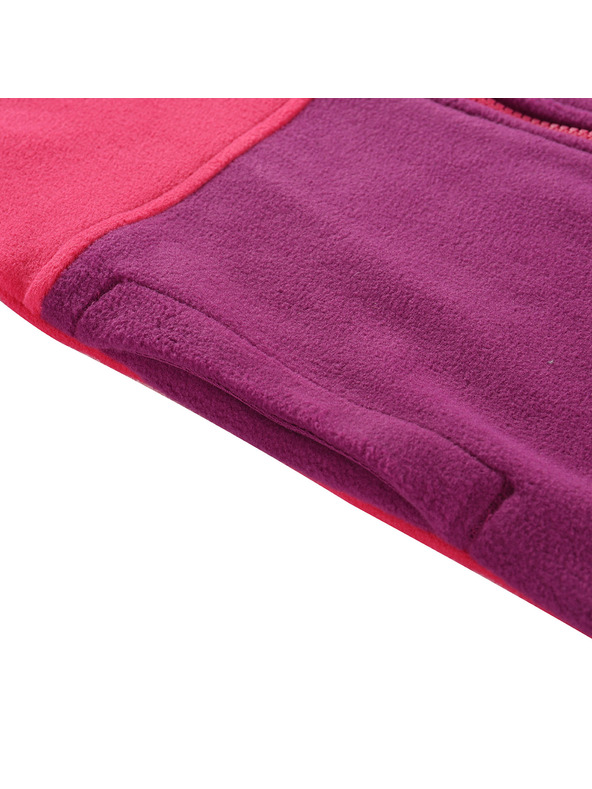 ALPINE PRO Vijolična in roza otroška jopa iz flisa ALPINE PRO SIUSO